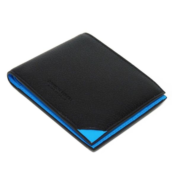 BOTTEGA VENETA Bifold Wallet The Edit Compact Bicolor Logo Embossed 629683 VA... - Picture 4 of 9